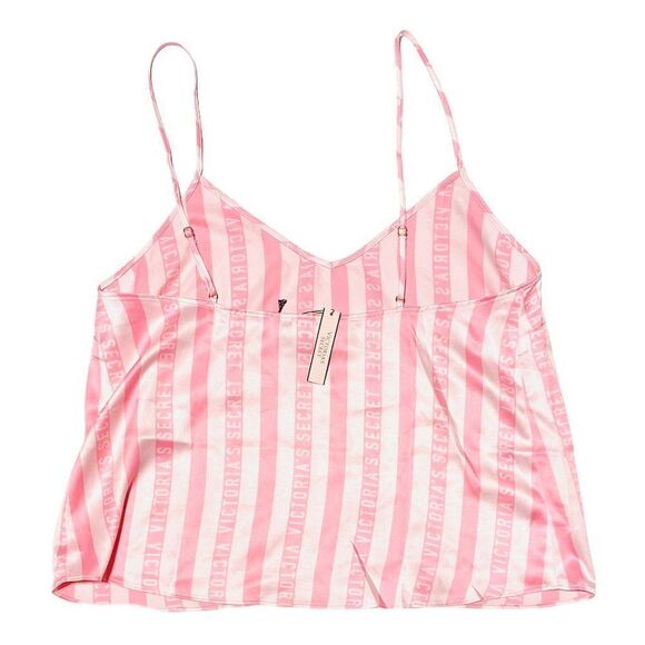 Victoria Secret Pink Striped Satin Cami - Picture 3 of 3